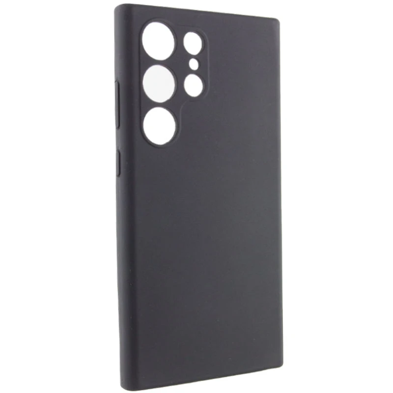 Чехол Silicone Cover Lakshmi Full Camera (AAA) для Samsung Galaxy S24 Ultra, Черный / Black 1, Силикон, купить оптом с доставкой