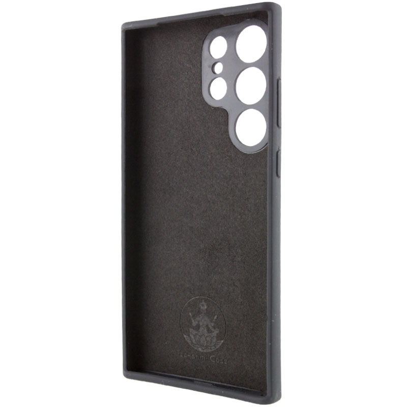 Чохол Silicone Cover Lakshmi Full Camera (AAA) для Samsung Galaxy S24 Ultra, Чорний / Black 3, Силікон, купити оптом з доставкою
