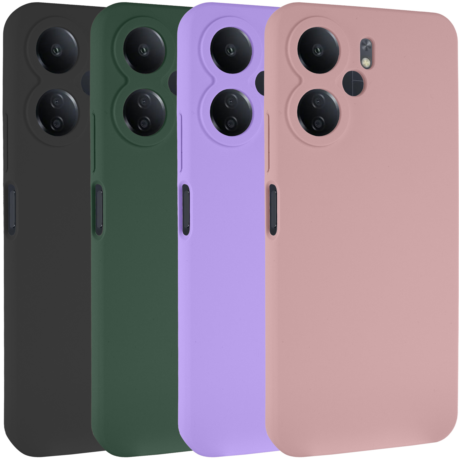 Чехол Silicone Cover Lakshmi Full Camera (AAA) для Xiaomi Redmi 13C 4G/5G / Poco C65 / Poco M6 5G, Силикон, купить оптом с доставкой