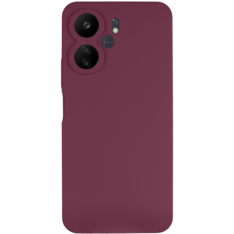 Чехол Silicone Cover Lakshmi Full Camera (AAA) для Xiaomi Redmi 13C 4G/5G / Poco C65 / Poco M6 5G, Бордовый / Plum 1, Силикон, купить оптом с доставкой