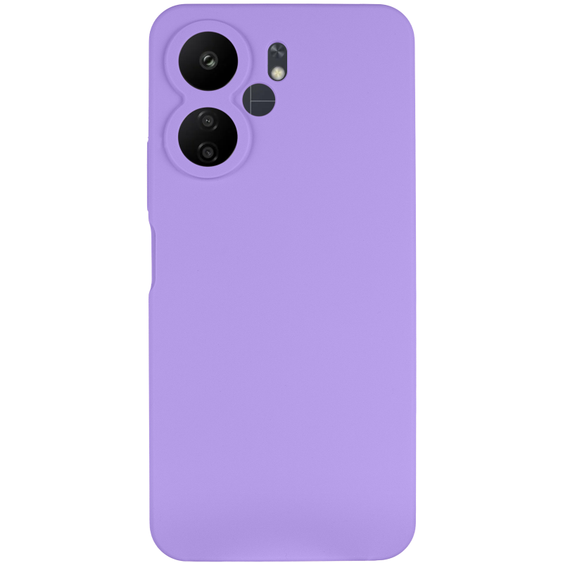 Чехол Silicone Cover Lakshmi Full Camera (AAA) для Xiaomi Redmi 13C 4G/5G / Poco C65 / Poco M6 5G, Сиреневый / Dasheen 1, Силикон, купить оптом с доставкой