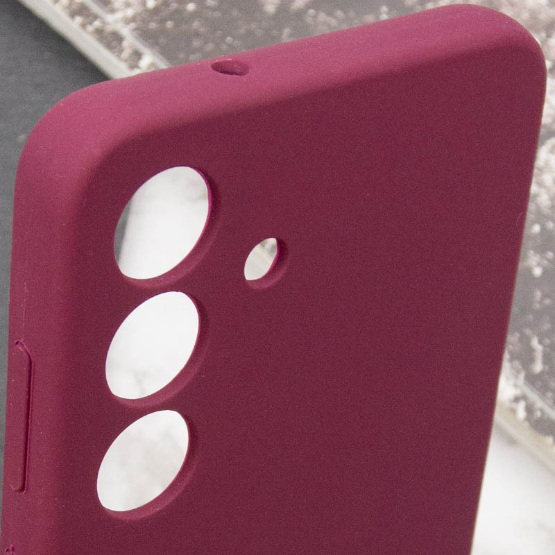 Чохол Silicone Cover Lakshmi Full Camera (AAA) для Samsung Galaxy A15 4G/5G / M15 5G, Бордовий / Plum 1, Силікон, купити оптом з доставкою