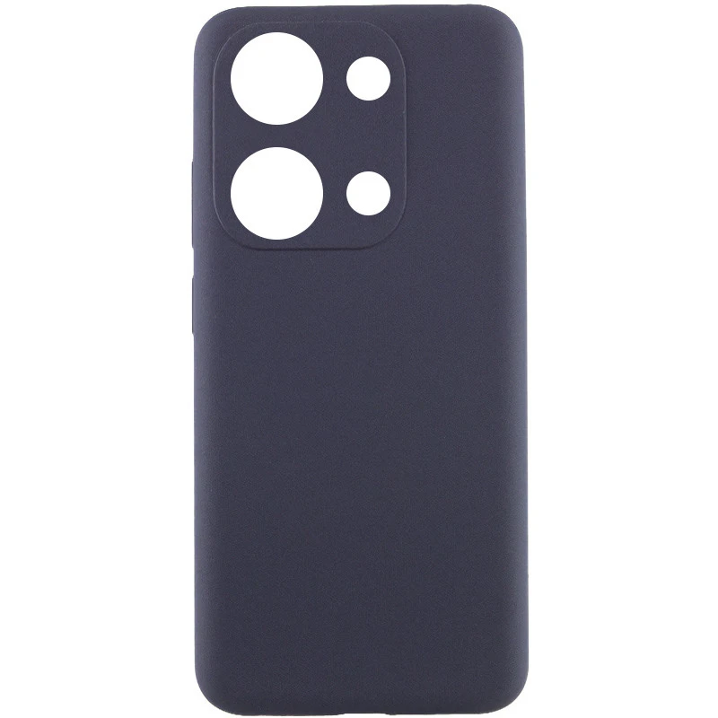 Чохол Silicone Cover Lakshmi Full Camera (AAA) для Xiaomi Redmi Note 13 4G, Сірий / Dark Gray, Силікон, купити оптом з доставкою