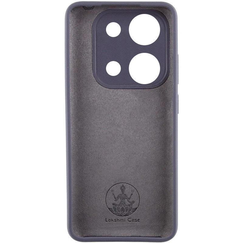 Чохол Silicone Cover Lakshmi Full Camera (AAA) для Xiaomi Redmi Note 13 4G, Сірий / Dark Gray 1, Силікон, купити оптом з доставкою
