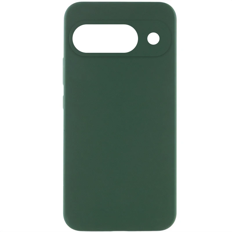 Чехол Silicone Cover Lakshmi Full Camera (AAA) для Google Pixel 9, Зеленый / Cyprus Green, Силикон, купить оптом с доставкой
