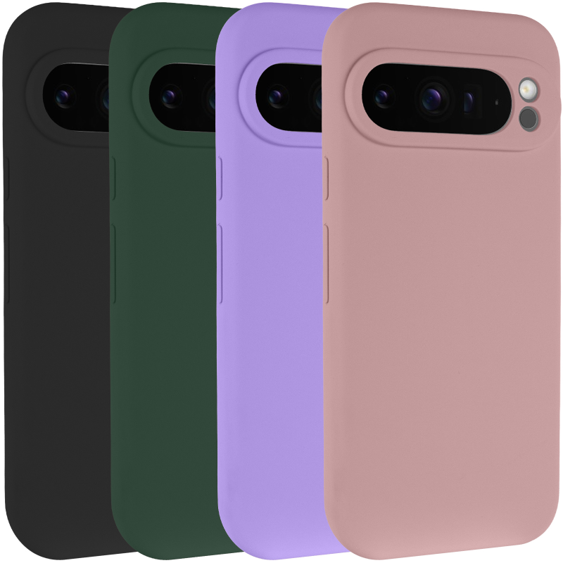 Чехол Silicone Cover Lakshmi Full Camera (AAA) для Google Pixel 9 Pro, Силикон, купить оптом с доставкой