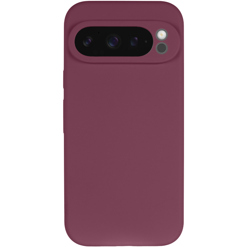 Чехол Silicone Cover Lakshmi Full Camera (AAA) для Google Pixel 9 Pro, Бордовый / Plum 1, Силикон, купить оптом с доставкой