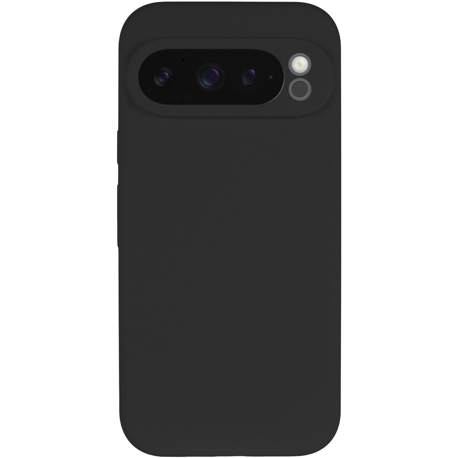 Чехол Silicone Cover Lakshmi Full Camera (AAA) для Google Pixel 9 Pro, Черный / Black 1, Силикон, купить оптом с доставкой