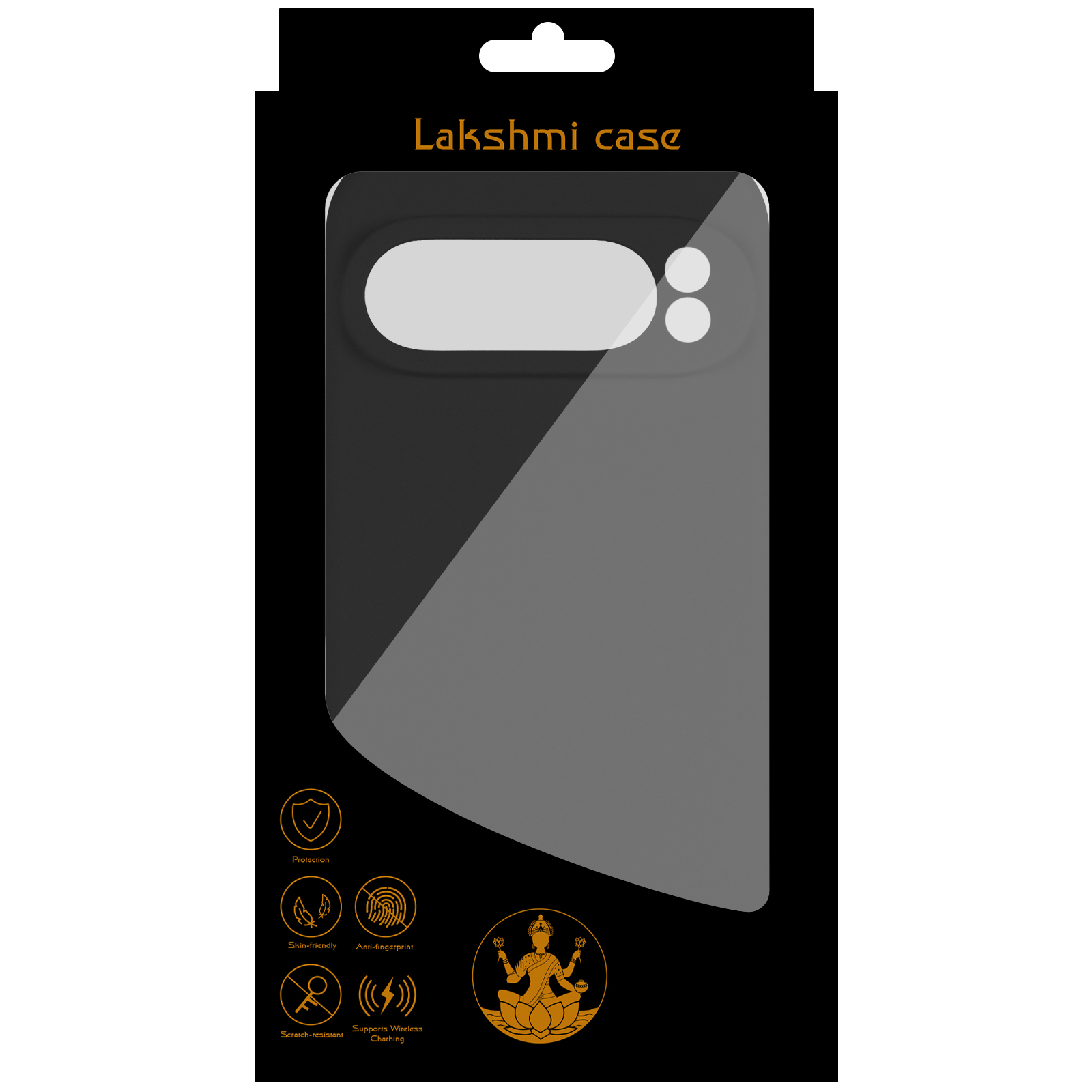 Чехол Silicone Cover Lakshmi Full Camera (AAA) для Google Pixel 9 Pro, Черный / Black 2, Силикон, купить оптом с доставкой