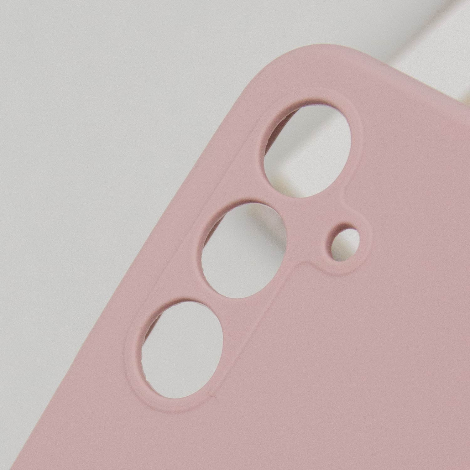 Чохол Silicone Cover Lakshmi Full Camera (AAA) для Samsung Galaxy A35, Рожевий / Pink Sand 5, Силікон, купити оптом з доставкою