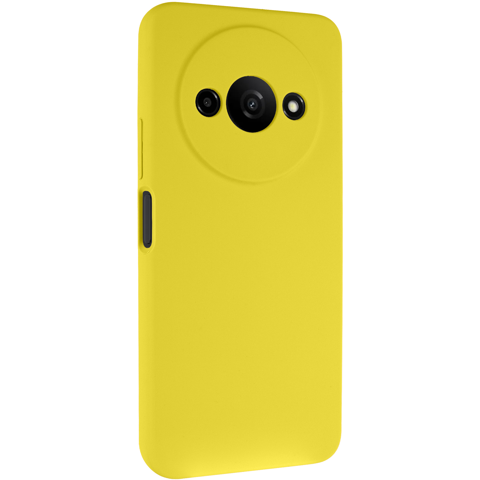 Чехол Silicone Cover Lakshmi Full Camera (AAA) для Xiaomi Redmi A3, Желтый / Yellow, Силикон, купить оптом с доставкой