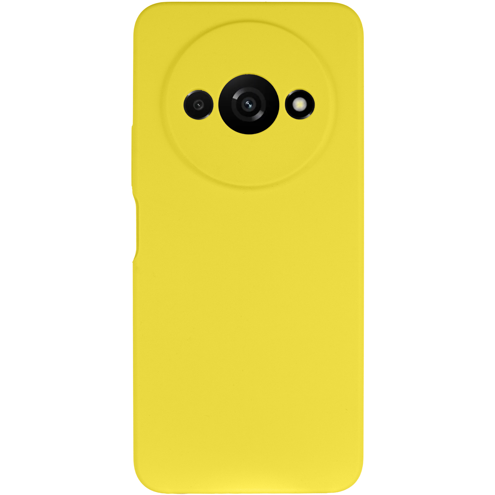 Чехол Silicone Cover Lakshmi Full Camera (AAA) для Xiaomi Redmi A3, Желтый / Yellow 1, Силикон, купить оптом с доставкой