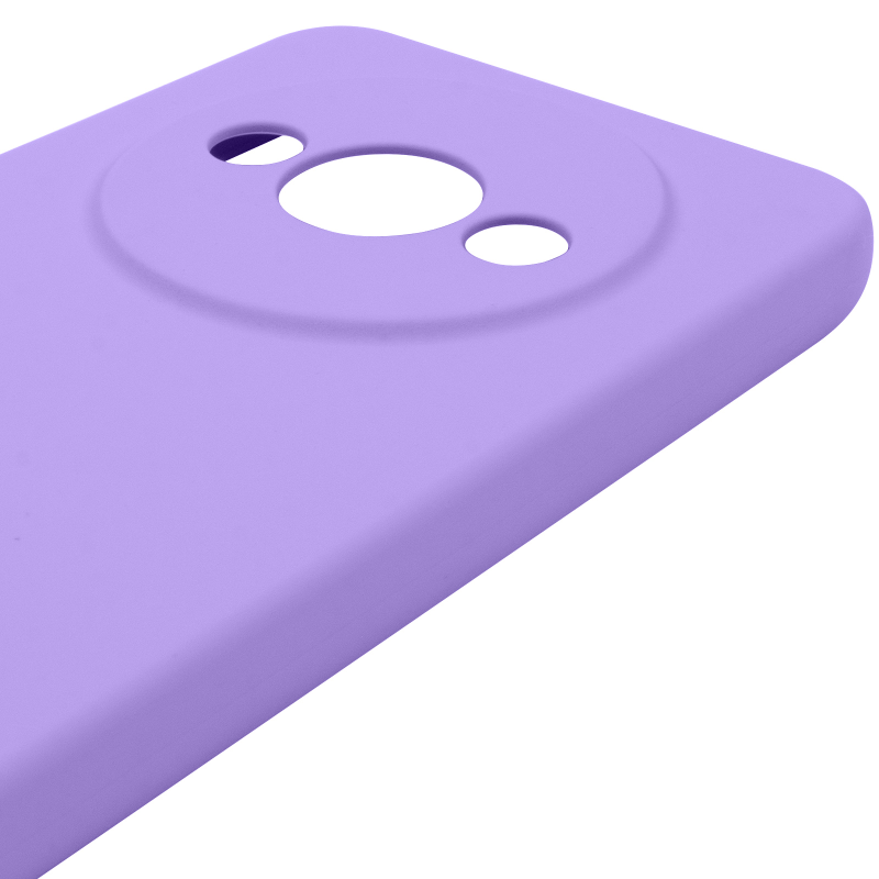 Чехол Silicone Cover Lakshmi Full Camera (AAA) для Xiaomi Redmi A3, Сиреневый / Dasheen 3, Силикон, купить оптом с доставкой