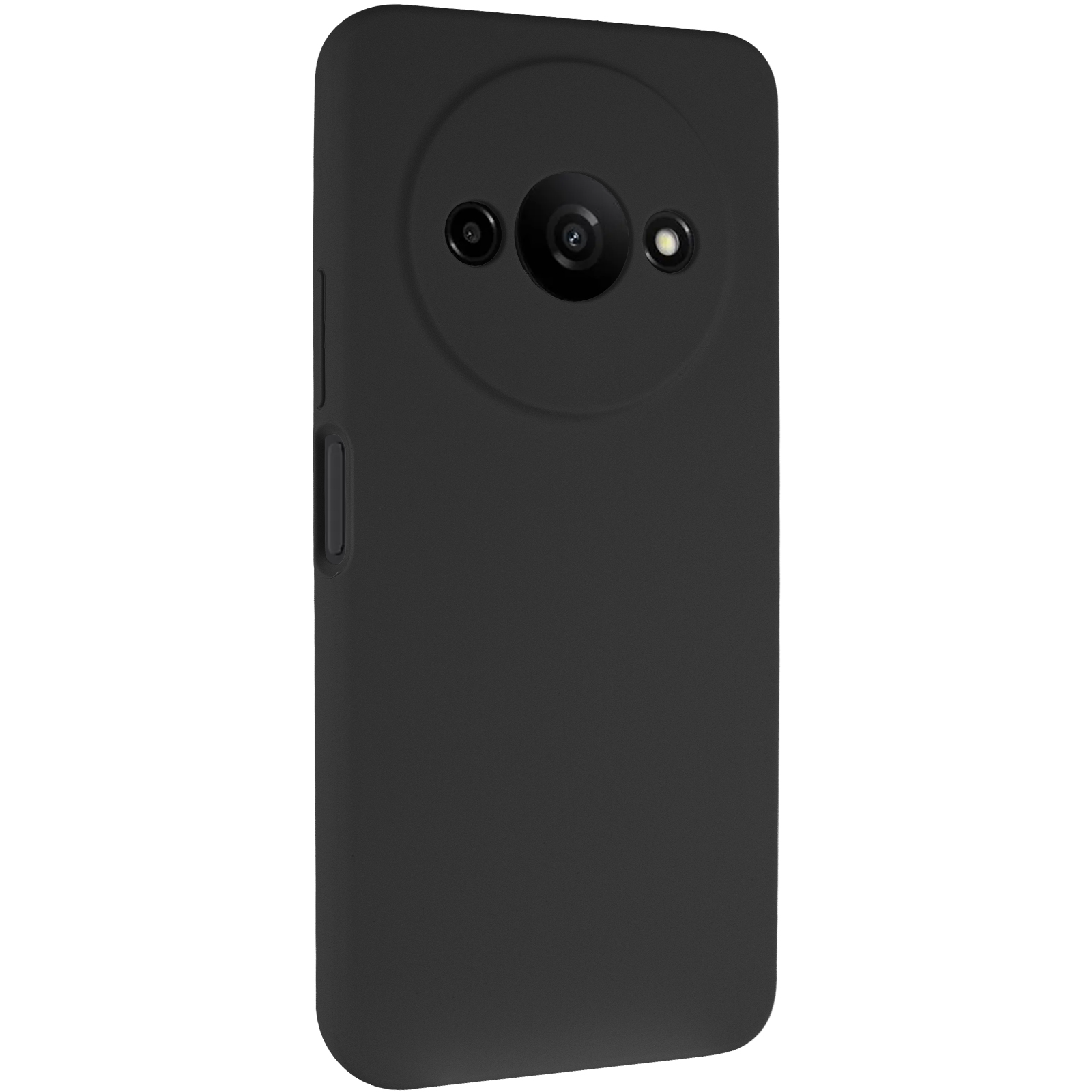 Чехол Silicone Cover Lakshmi Full Camera (AAA) для Xiaomi Redmi A3, Черный / Black, Силикон, купить оптом с доставкой
