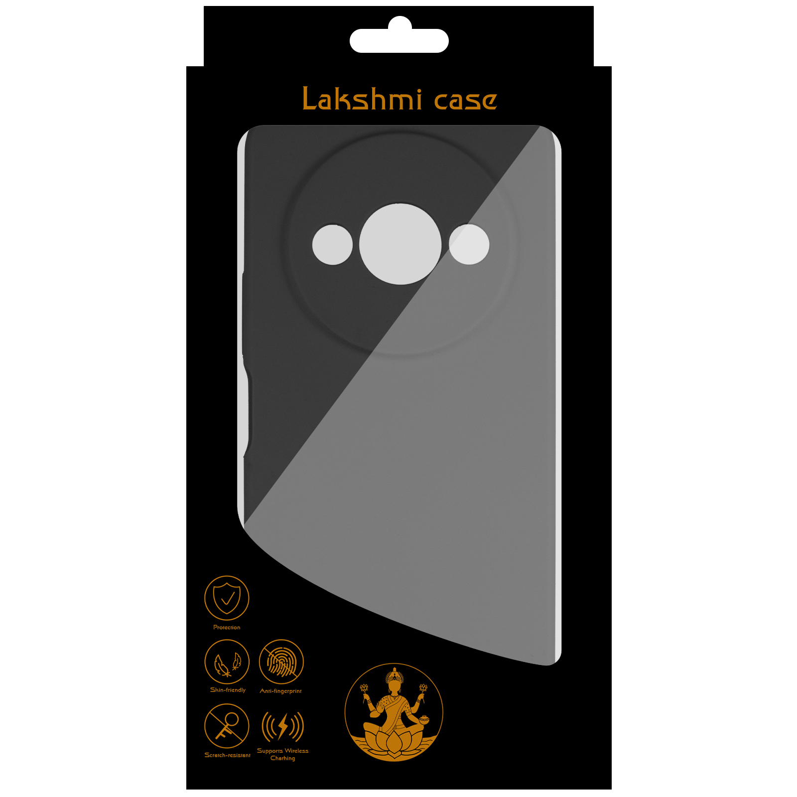 Чехол Silicone Cover Lakshmi Full Camera (AAA) для Xiaomi Redmi A3, Черный / Black 2, Силикон, купить оптом с доставкой