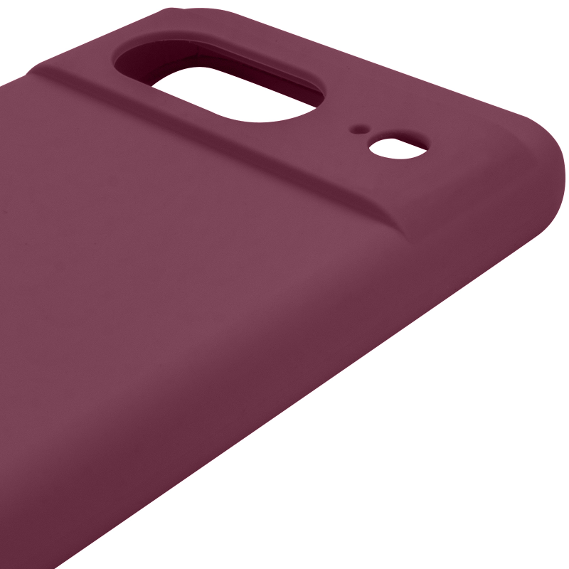 Чохол Silicone Cover Lakshmi Full Camera (AAA) для Google Pixel 8a, Бордовий / Plum 3, Силікон, купити оптом з доставкою