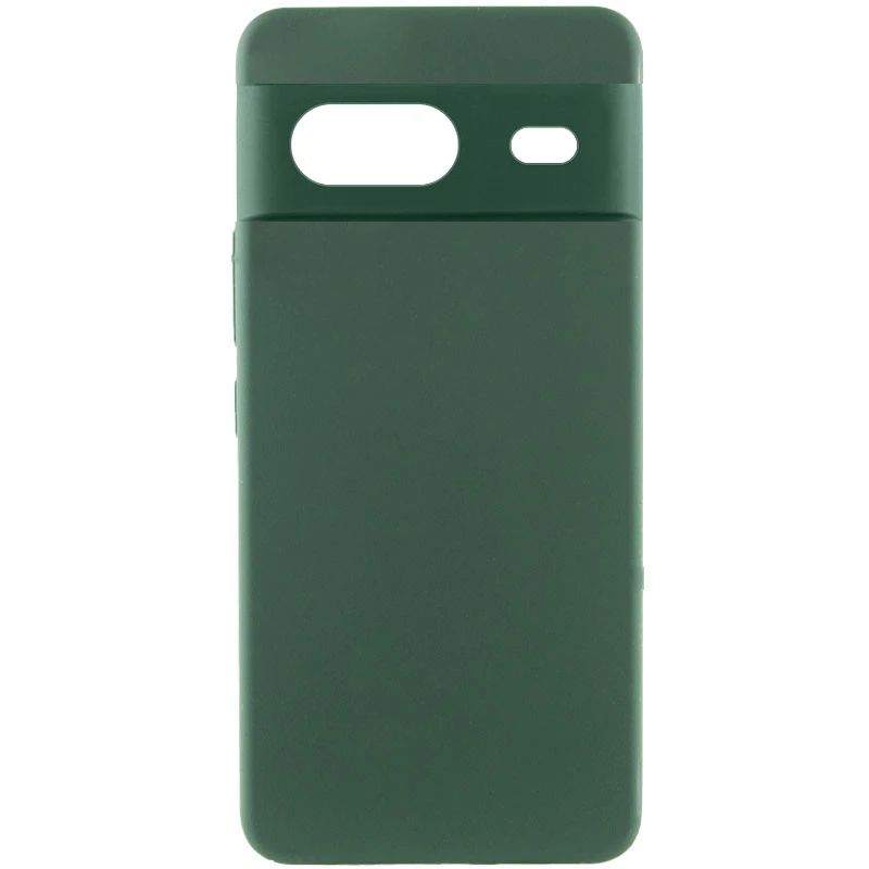 Чехол Silicone Cover Lakshmi Full Camera (AAA) для Google Pixel 8a, Зеленый / Cyprus Green, Силикон, купить оптом с доставкой