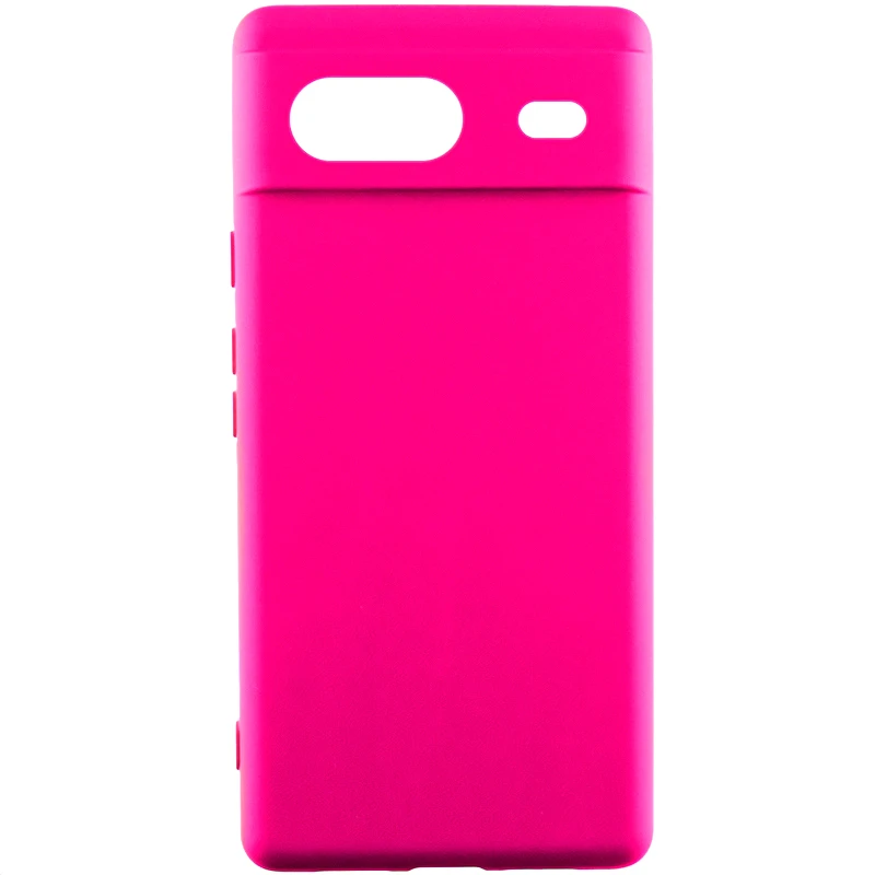 Чехол Silicone Cover Lakshmi Full Camera (AAA) для Google Pixel 8a, Розовый / Barbie pink, Силикон, купить оптом с доставкой
