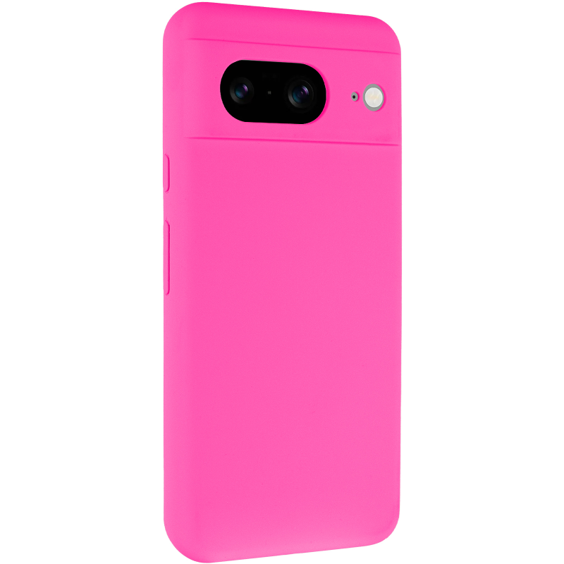 Чохол Silicone Cover Lakshmi Full Camera (AAA) для Google Pixel 8a, Рожевий / Barbie pink, Силікон, купити оптом з доставкою