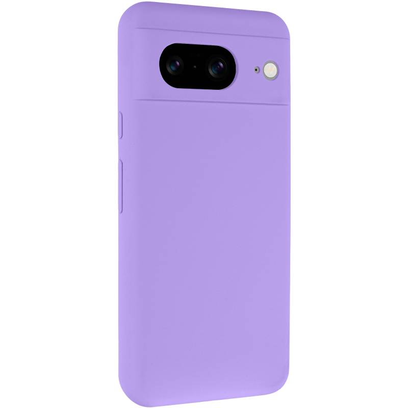 Чохол Silicone Cover Lakshmi Full Camera (AAA) для Google Pixel 8a, Бузковий / Dasheen, Силікон, купити оптом з доставкою