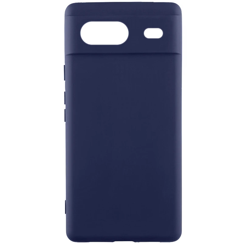 Чехол Silicone Cover Lakshmi Full Camera (AAA) для Google Pixel 8a, Темно-синий / Midnight blue, Силикон, купить оптом с доставкой