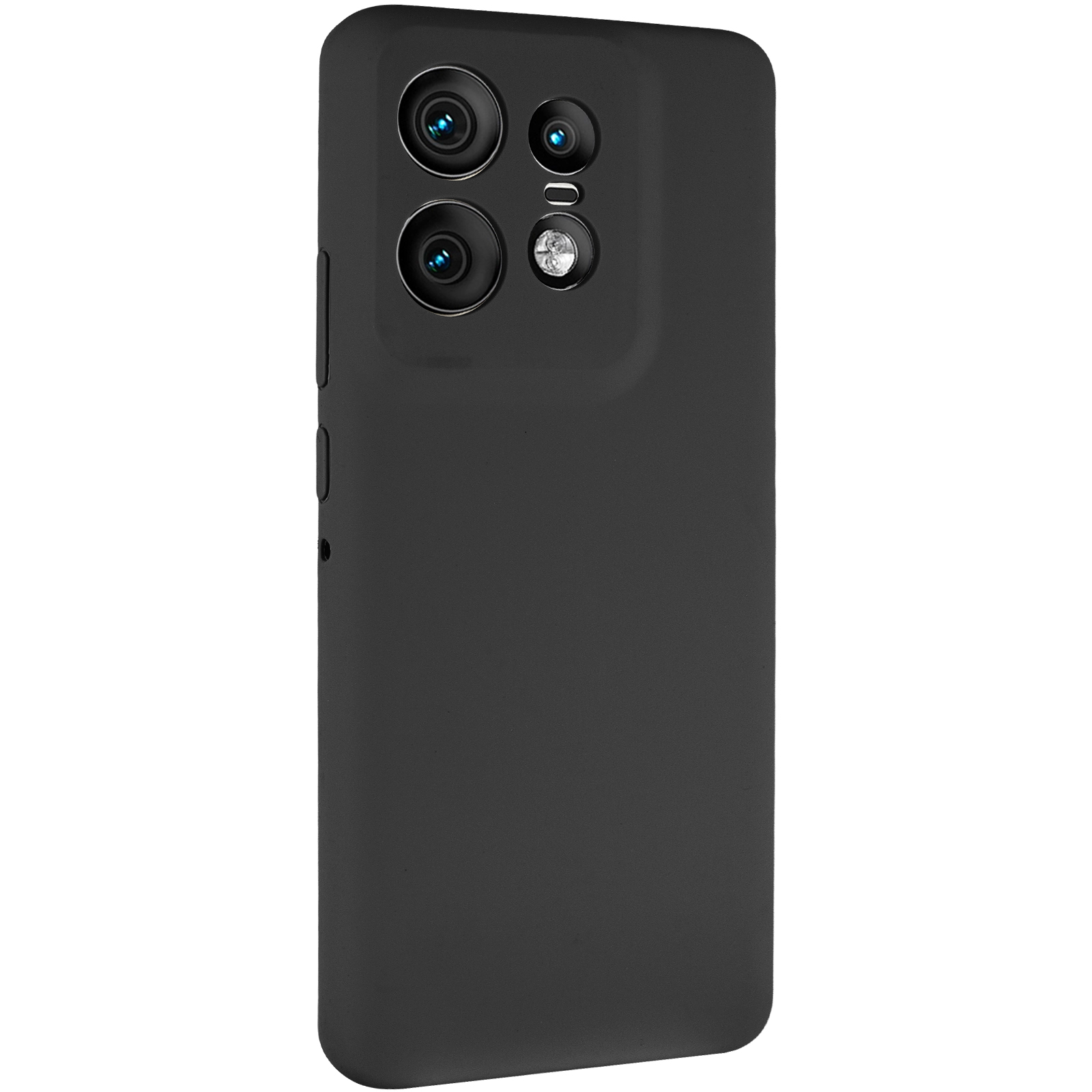 Чохол Silicone Cover Lakshmi Full Camera (AAA) для Motorola Edge 50 Pro, Чорний / Black, Силікон, купити оптом з доставкою