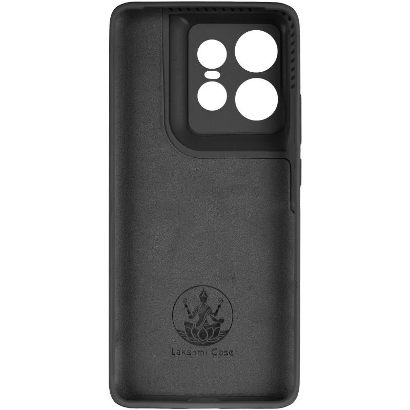 Чохол Silicone Cover Lakshmi Full Camera (AAA) для Motorola Edge 50 Pro, Чорний / Black 3, Силікон, купити оптом з доставкою