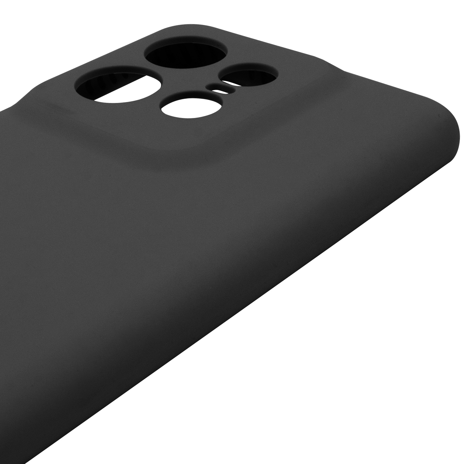 Чохол Silicone Cover Lakshmi Full Camera (AAA) для Motorola Edge 50 Pro, Чорний / Black 4, Силікон, купити оптом з доставкою