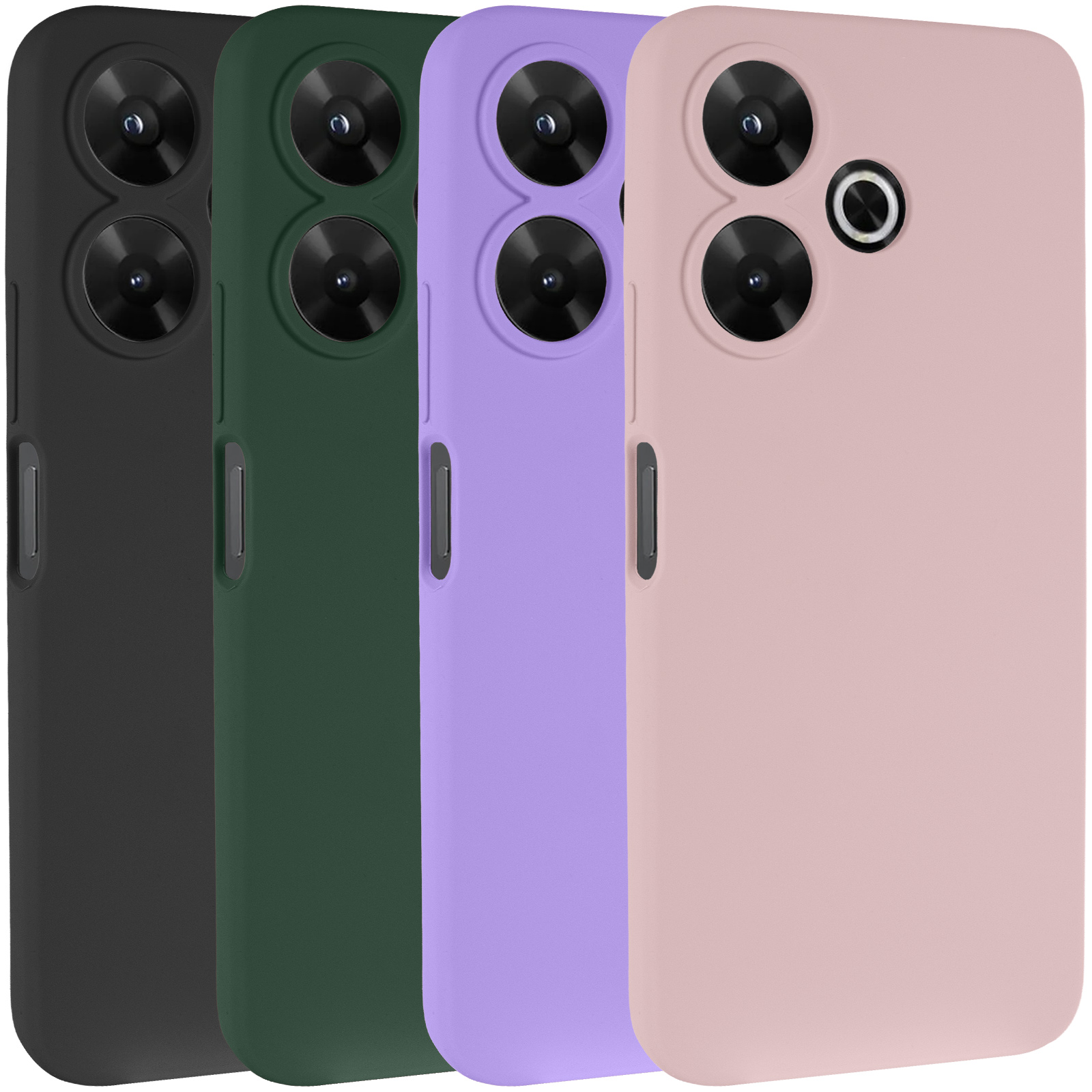 Чохол Silicone Cover Lakshmi Full Camera (AAA) для Xiaomi Redmi 13 4G / Poco M6 4G, Силікон, купити оптом з доставкою