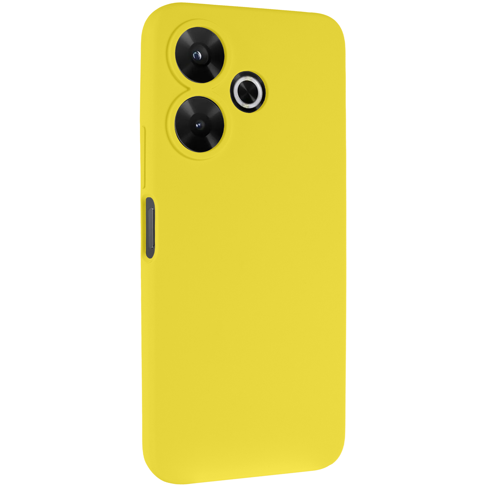 Чохол Silicone Cover Lakshmi Full Camera (AAA) для Xiaomi Redmi 13 4G / Poco M6 4G, Жовтий / Yellow, Силікон, купити оптом з доставкою