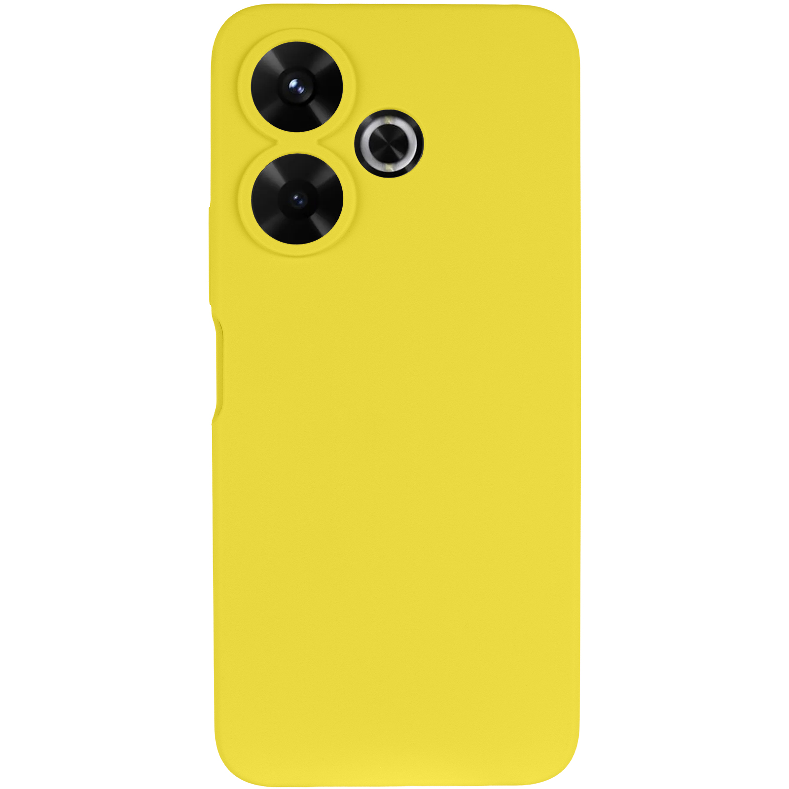 Чохол Silicone Cover Lakshmi Full Camera (AAA) для Xiaomi Redmi 13 4G / Poco M6 4G, Жовтий / Yellow 1, Силікон, купити оптом з доставкою