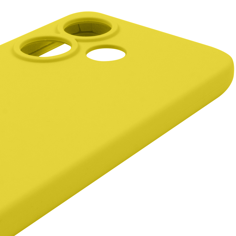 Чохол Silicone Cover Lakshmi Full Camera (AAA) для Xiaomi Redmi 13 4G / Poco M6 4G, Жовтий / Yellow 3, Силікон, купити оптом з доставкою