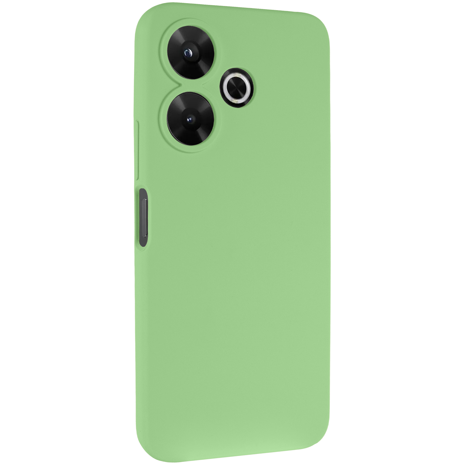 Чохол Silicone Cover Lakshmi Full Camera (AAA) для Xiaomi Redmi 13 4G / Poco M6 4G, М'ятний / Mint, Силікон, купити оптом з доставкою