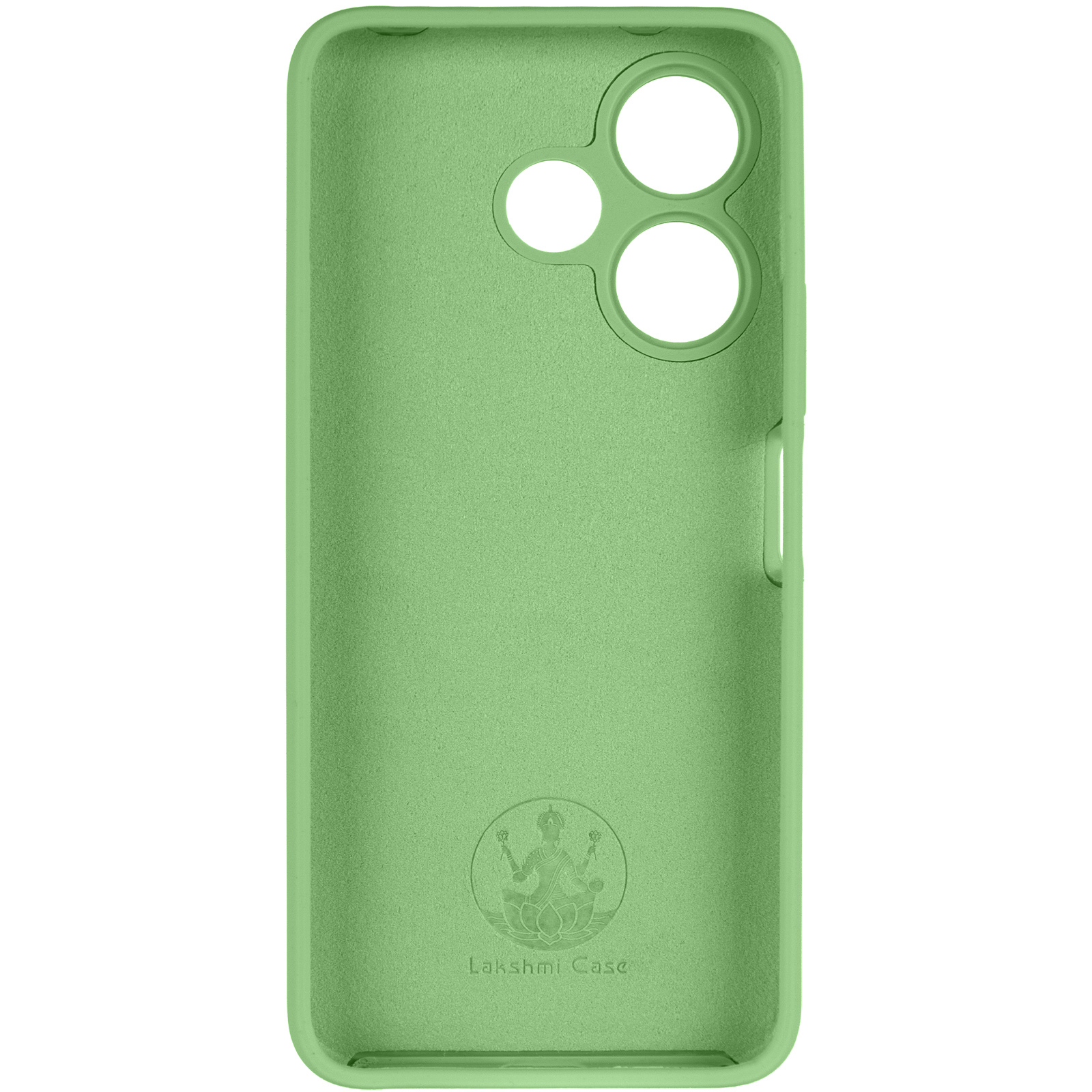 Чохол Silicone Cover Lakshmi Full Camera (AAA) для Xiaomi Redmi 13 4G / Poco M6 4G, М'ятний / Mint 2, Силікон, купити оптом з доставкою