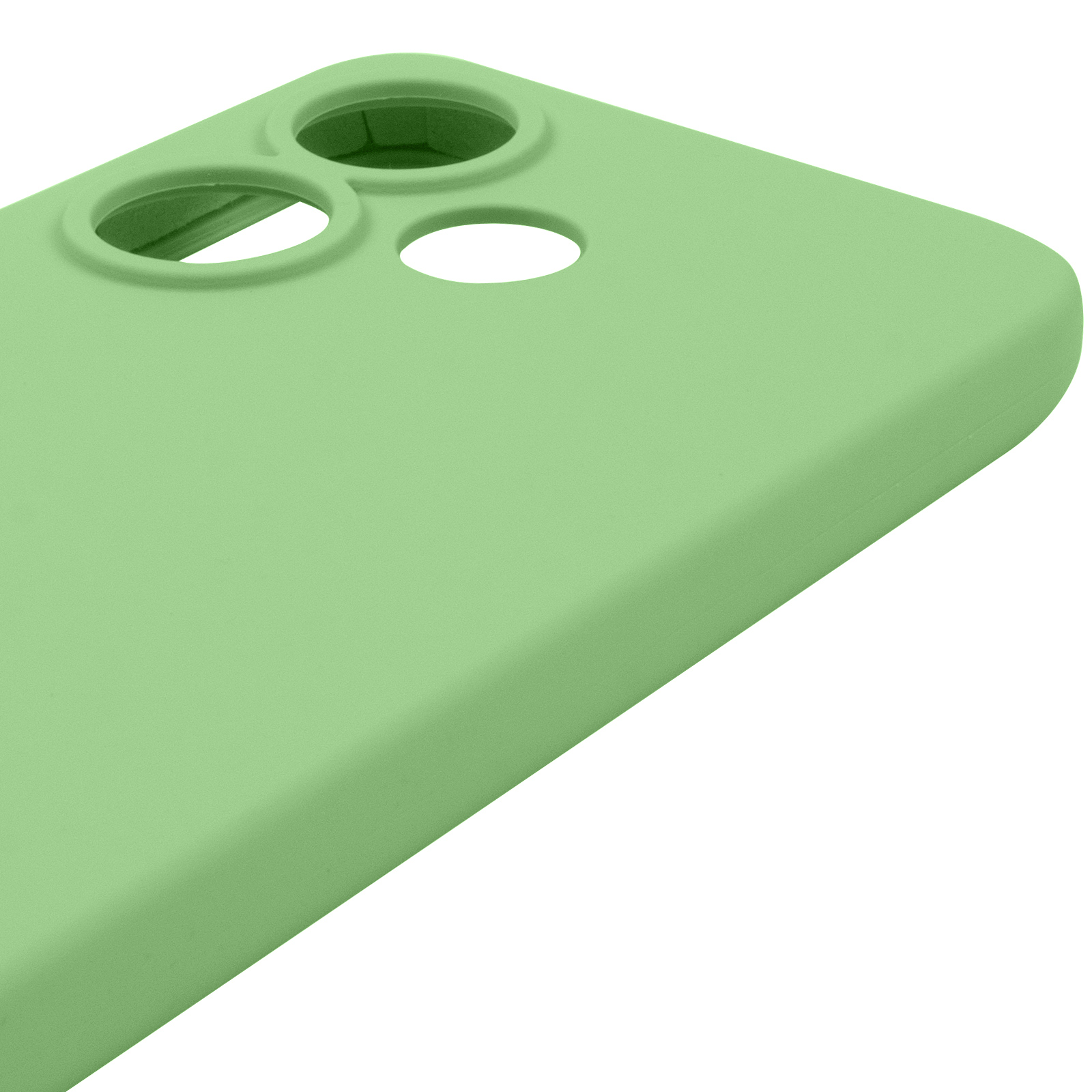 Чохол Silicone Cover Lakshmi Full Camera (AAA) для Xiaomi Redmi 13 4G / Poco M6 4G, М'ятний / Mint 3, Силікон, купити оптом з доставкою