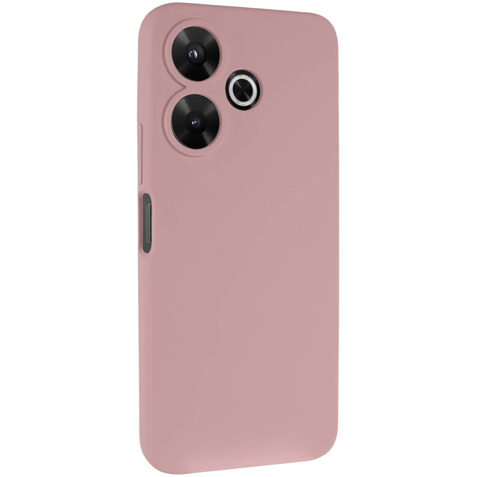 Чохол Silicone Cover Lakshmi Full Camera (AAA) для Xiaomi Redmi 13 4G / Poco M6 4G, Рожевий / Pink Sand, Силікон, купити оптом з доставкою