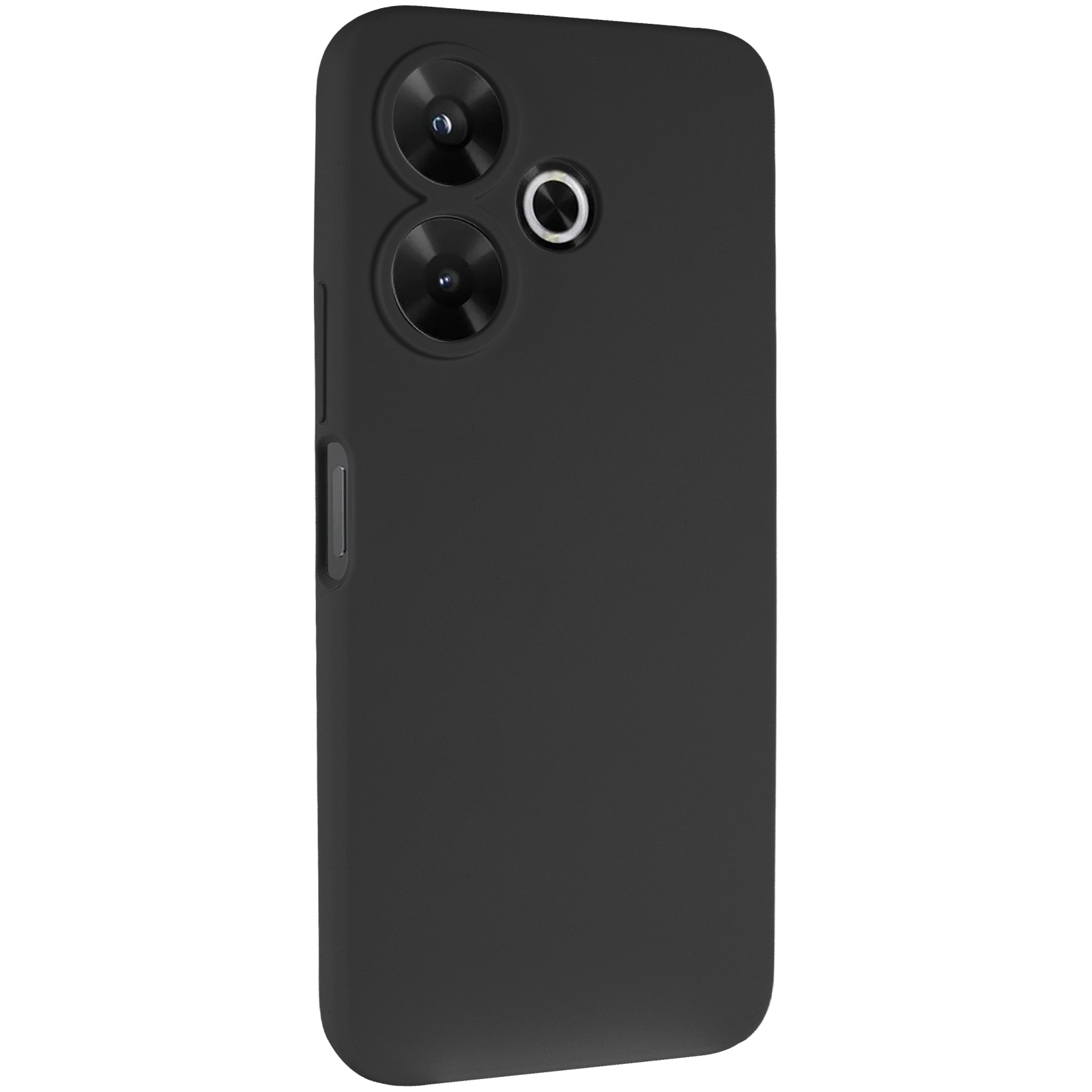 Чохол Silicone Cover Lakshmi Full Camera (AAA) для Xiaomi Redmi 13 4G / Poco M6 4G, Чорний / Black, Силікон, купити оптом з доставкою