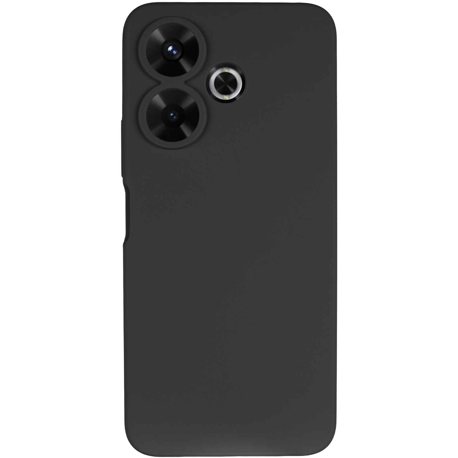 Чохол Silicone Cover Lakshmi Full Camera (AAA) для Xiaomi Redmi 13 4G / Poco M6 4G, Чорний / Black 1, Силікон, купити оптом з доставкою