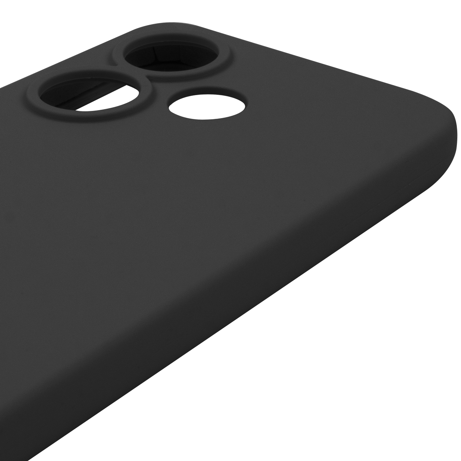 Чохол Silicone Cover Lakshmi Full Camera (AAA) для Xiaomi Redmi 13 4G / Poco M6 4G, Чорний / Black 3, Силікон, купити оптом з доставкою