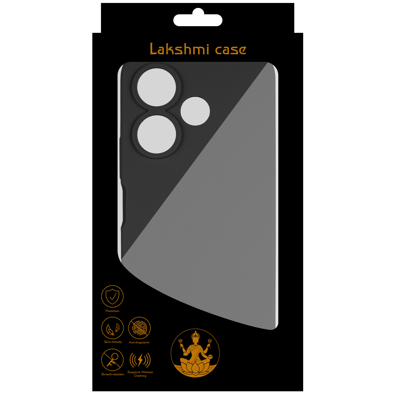 Чохол Silicone Cover Lakshmi Full Camera (AAA) для Xiaomi Redmi 13 4G / Poco M6 4G, Чорний / Black 5, Силікон, купити оптом з доставкою