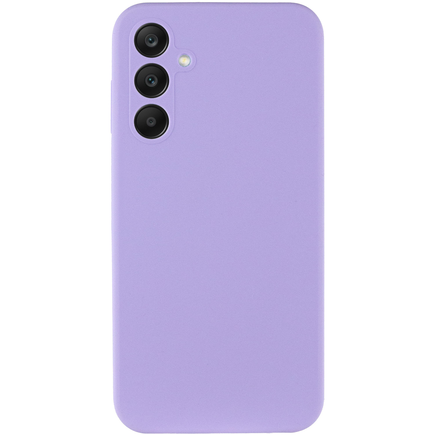 Чохол Silicone Cover Lakshmi Full Camera (AAA) для Samsung Galaxy S24 FE, Бузковий / Dasheen 1, Силікон, купити оптом з доставкою