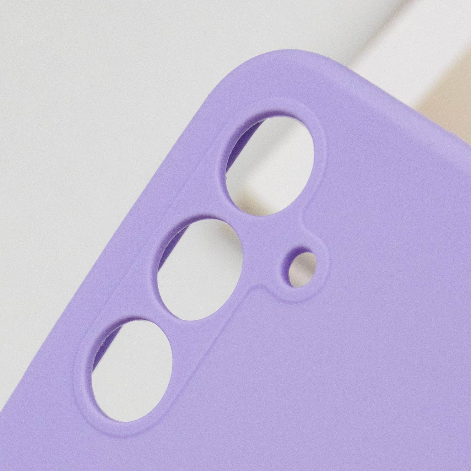 Чохол Silicone Cover Lakshmi Full Camera (AAA) для Samsung Galaxy S24 FE, Бузковий / Dasheen 5, Силікон, купити оптом з доставкою
