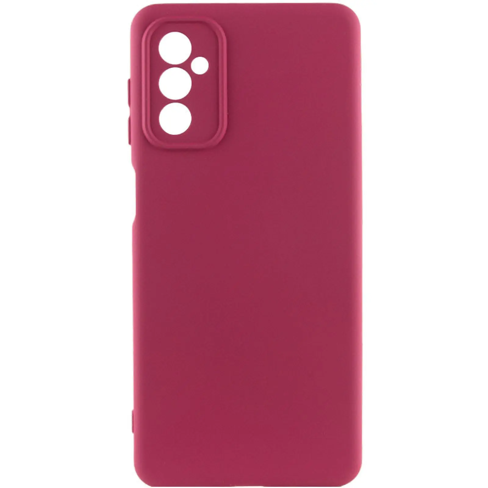 Чехол Silicone Cover Lakshmi Full Camera (AAA) для Samsung Galaxy A16 4G/5G, Бордовый / Plum, Силикон, купить оптом с доставкой