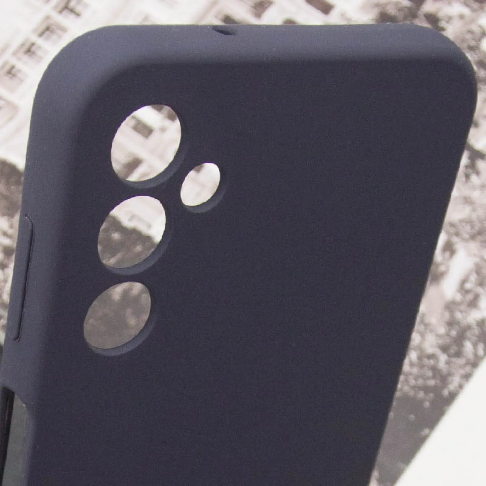 Чохол Silicone Cover Lakshmi Full Camera (AAA) для Samsung Galaxy A16 4G/5G, Сірий / Dark Gray 5, Силікон, купити оптом з доставкою