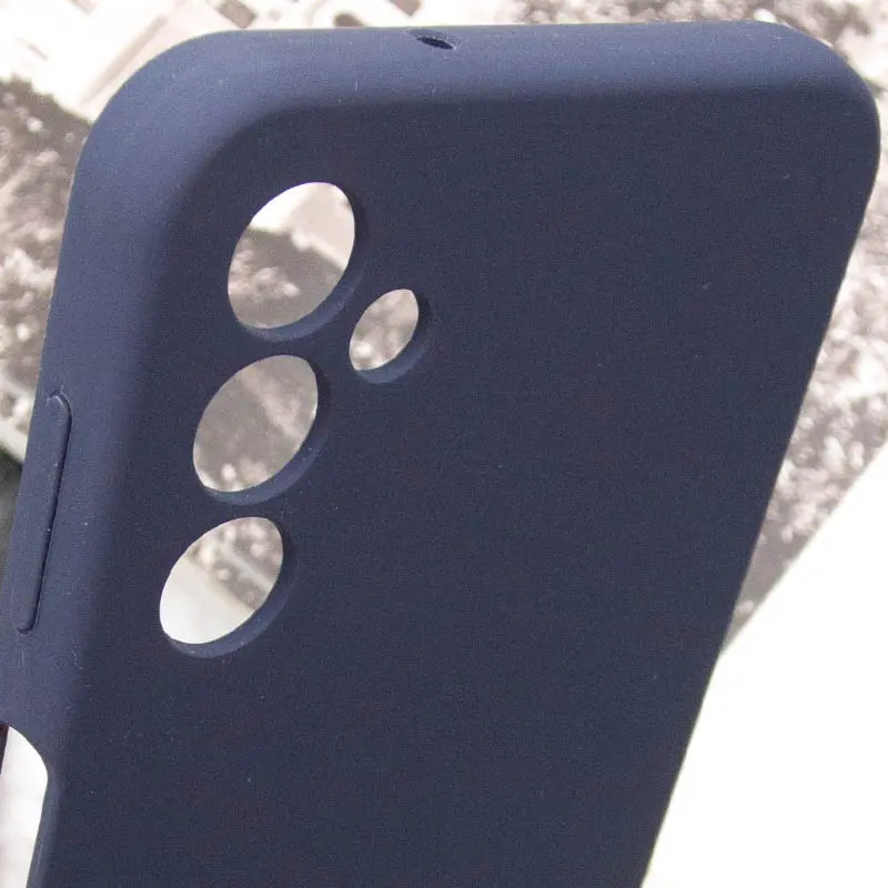 Чехол Silicone Cover Lakshmi Full Camera (AAA) для Samsung Galaxy A16 4G/5G, Темно-синий / Midnight blue 5, Силикон, купить оптом с доставкой