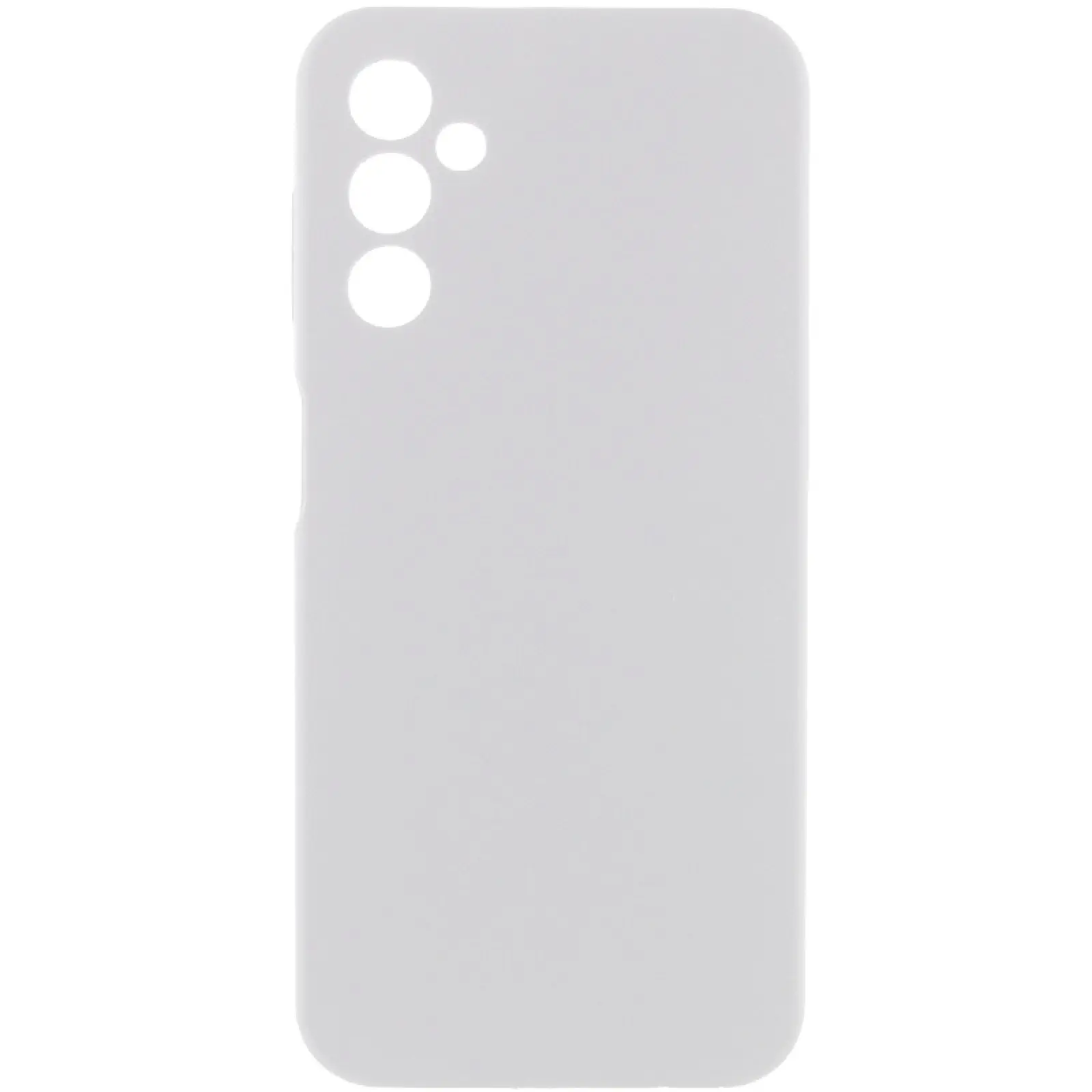 Чехол Silicone Cover Lakshmi Full Camera (AAA) для Samsung Galaxy A16 4G/5G, Белый / White, Силикон, купить оптом с доставкой