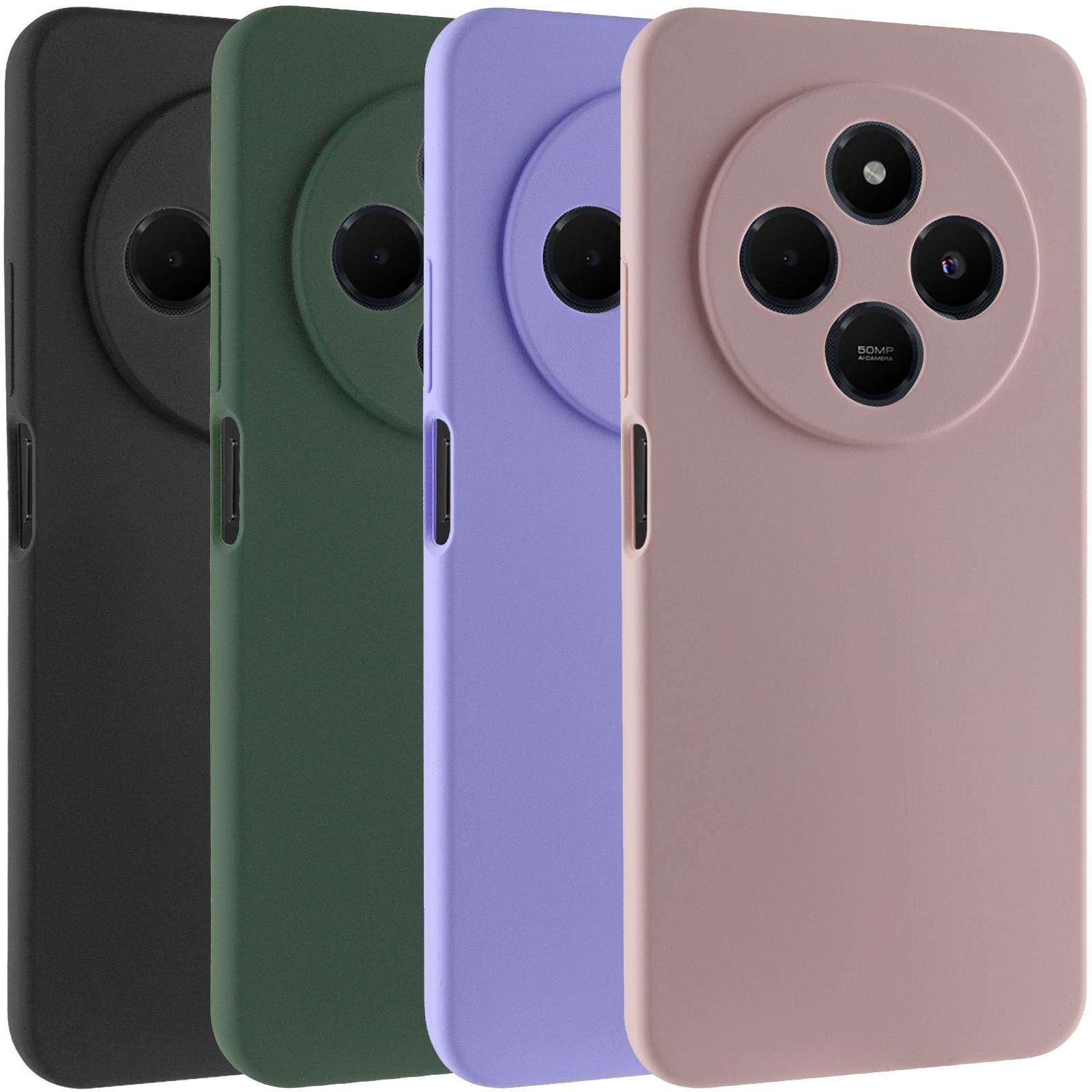 Чохол Silicone Cover Lakshmi Full Camera (AAA) для Xiaomi Redmi 14C / Poco C75, Силікон, купити оптом з доставкою