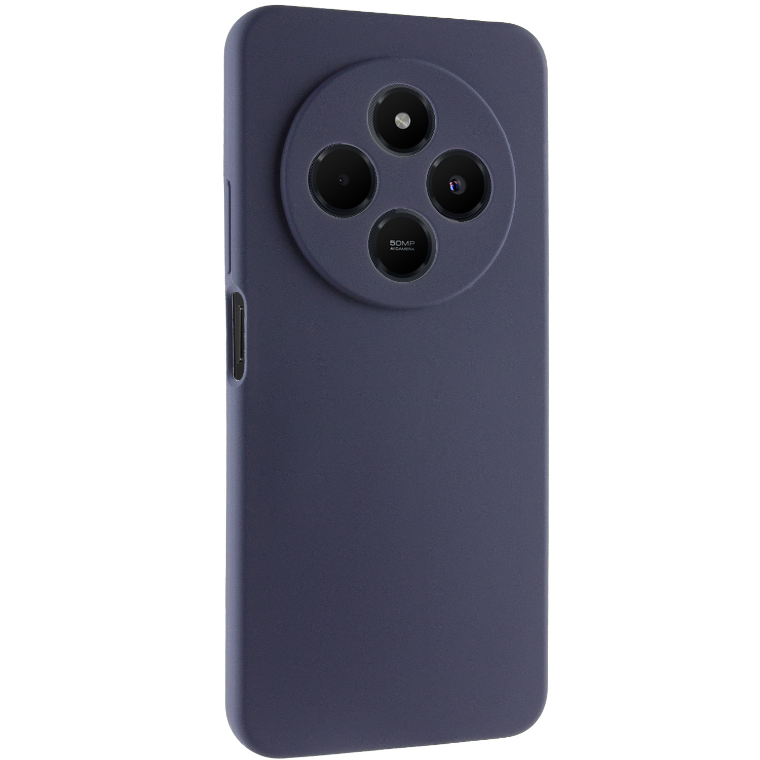 Чохол Silicone Cover Lakshmi Full Camera (AAA) для Xiaomi Redmi 14C / Poco C75, Темно-синій / Midnight blue, Силікон, купити оптом з доставкою