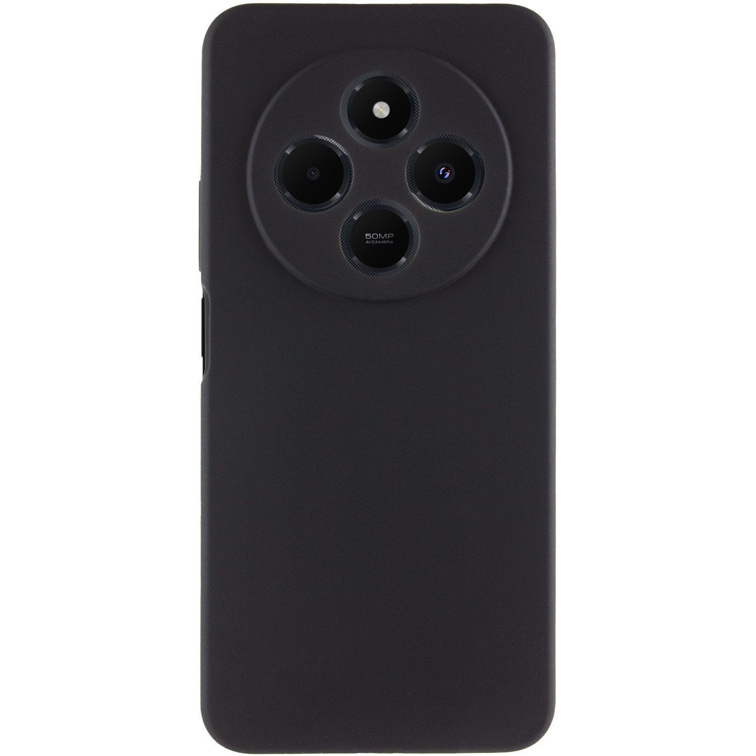 Чохол Silicone Cover Lakshmi Full Camera (AAA) для Xiaomi Redmi 14C / Poco C75, Чорний / Black 2, Силікон, купити оптом з доставкою