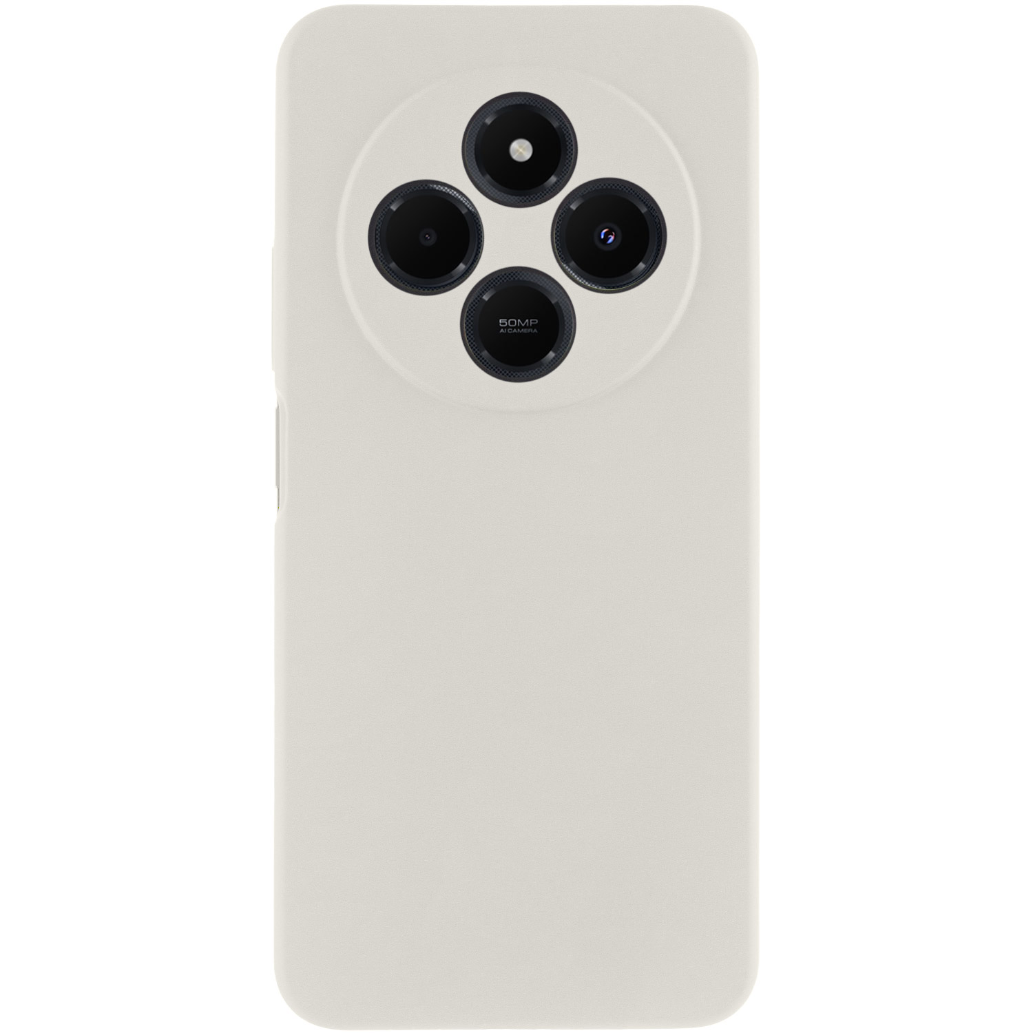 Чохол Silicone Cover Lakshmi Full Camera (AAA) для Xiaomi Redmi 14C / Poco C75, Білий / White, Силікон, купити оптом з доставкою